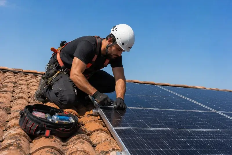 Maintenance et monitoring de panneaux solaires à Berlou